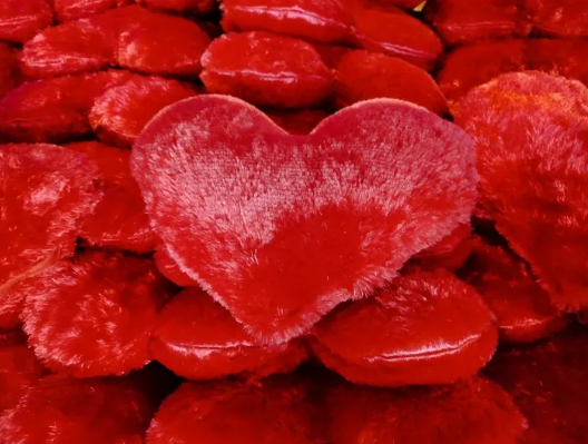 Heart shaped super soft cushion for love